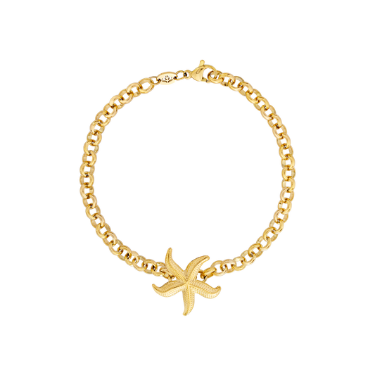 Chunky Starfish Bracelet Gold