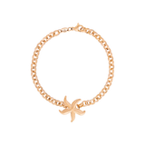 Chunky Starfish Bracelet Rose Gold
