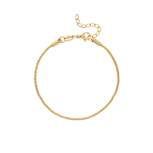 Criss Cross Chain Bracelet Gold