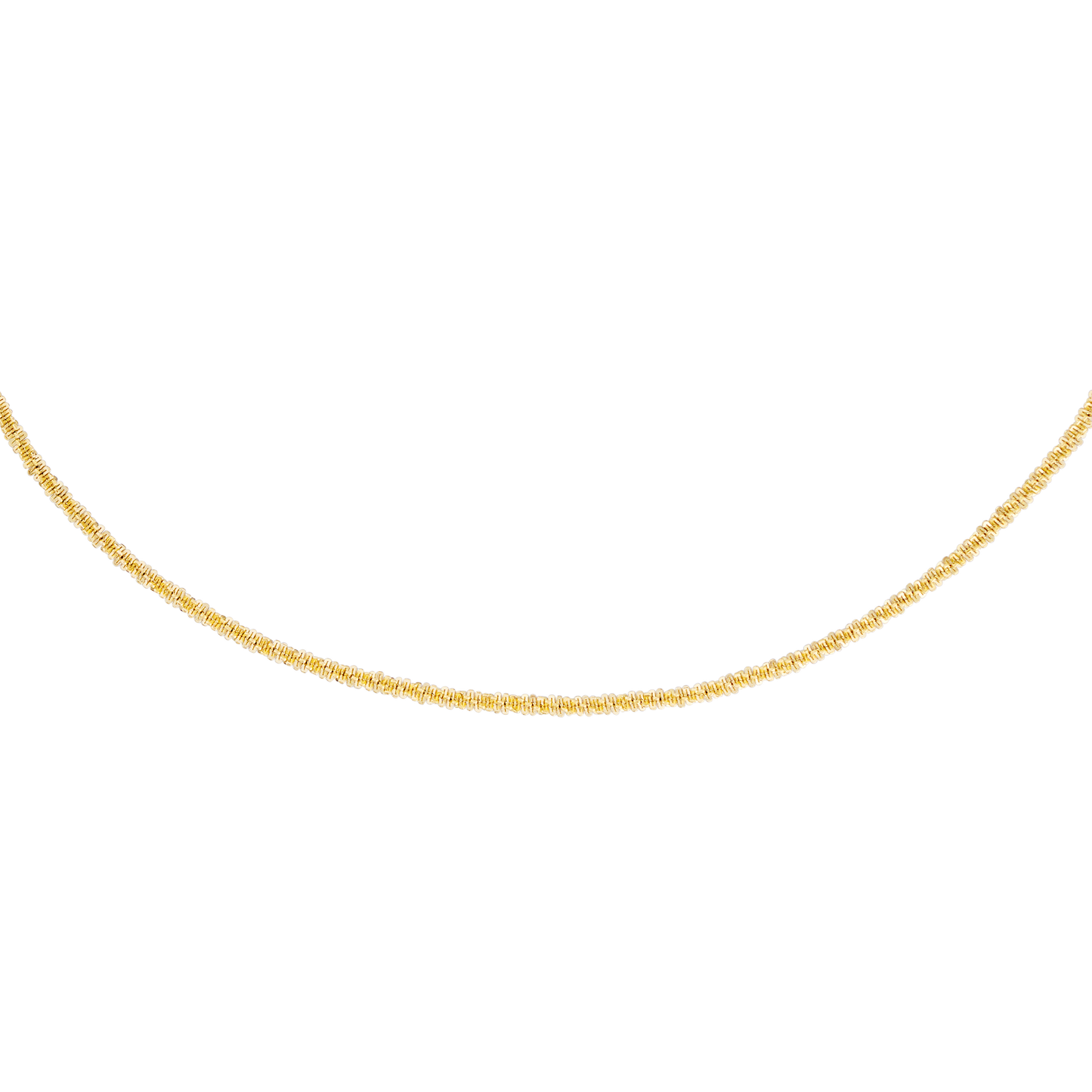 Criss Cross Chain Necklace Gold