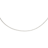 Criss Cross Chain Necklace Silver