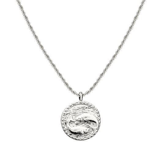 Pisces Necklace Silver