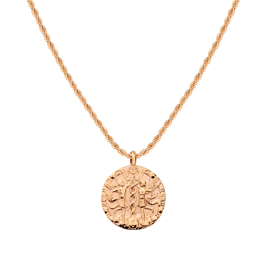 Gemini Necklace Rose Gold