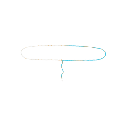 Into the Blue Waist Chain Rose Gold