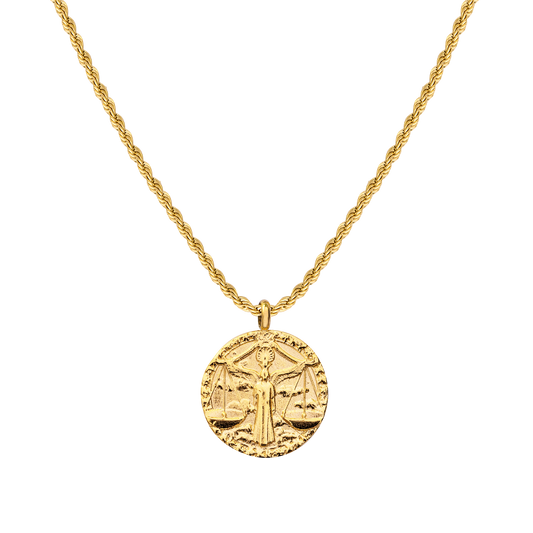 Libra Necklace Gold