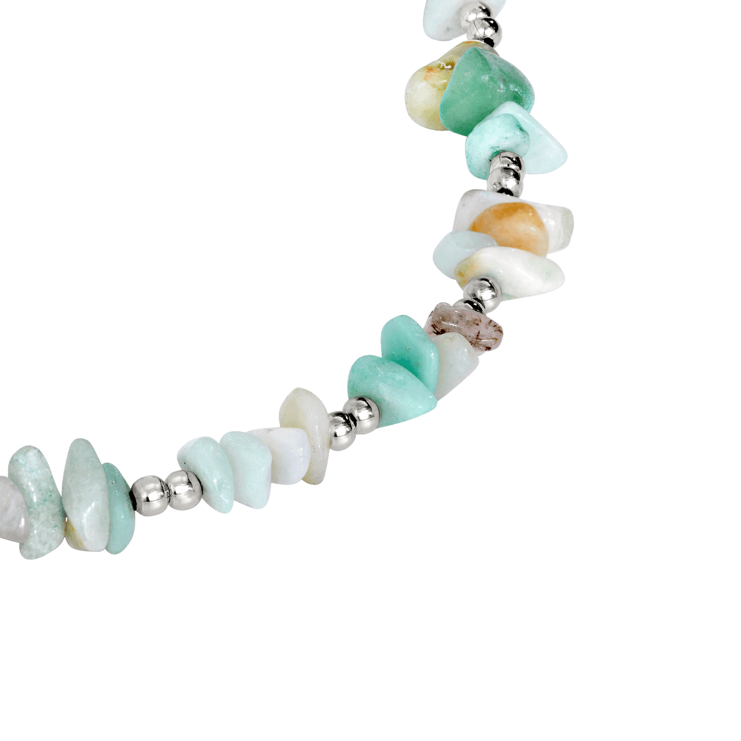 Maritime Gem Necklace Silver