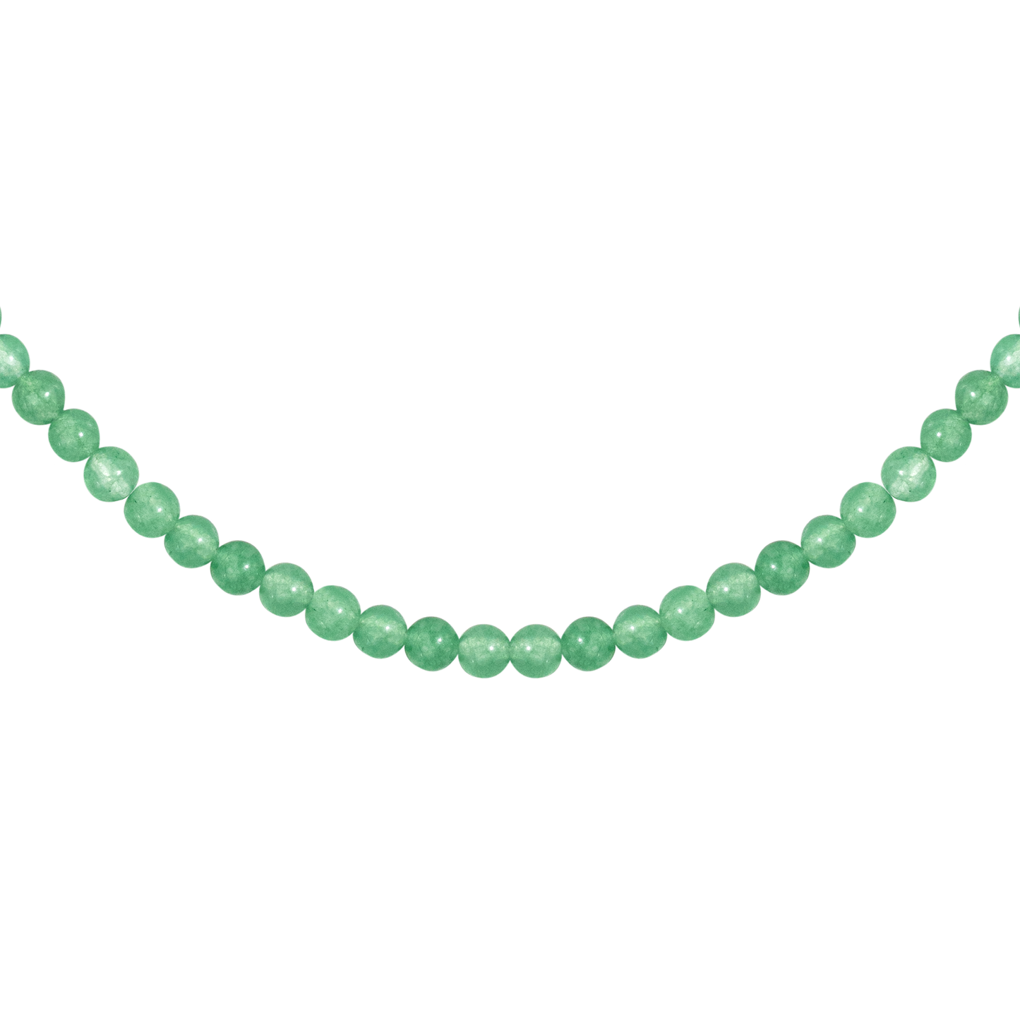 Green Pastel Pearl Necklace Gold