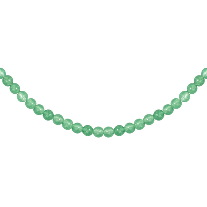 Green Pastel Pearl Necklace Gold