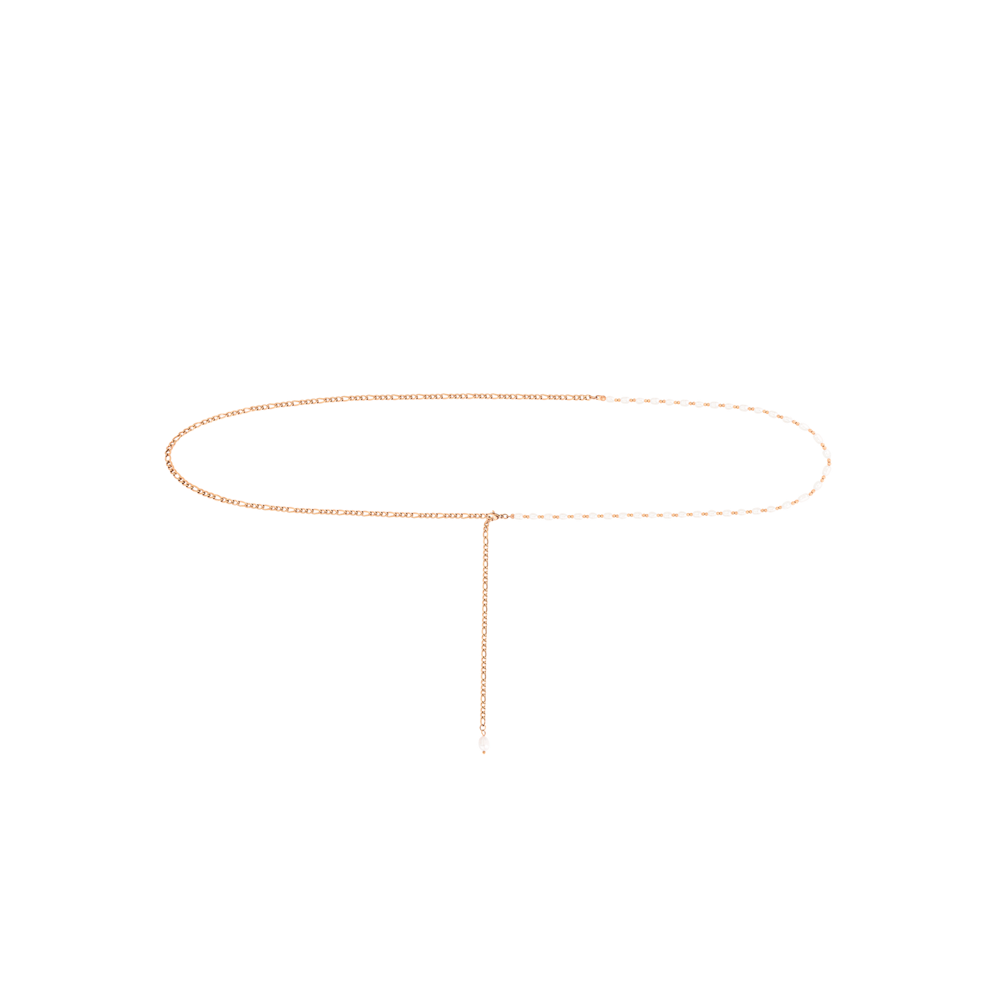 Pearly Waist Chain Rose Gold