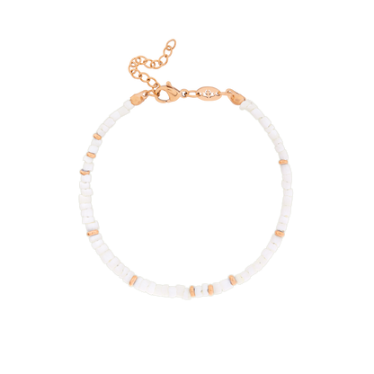 Puka Shell Bracelet Rose Gold