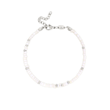 Puka Shell Bracelet Silver