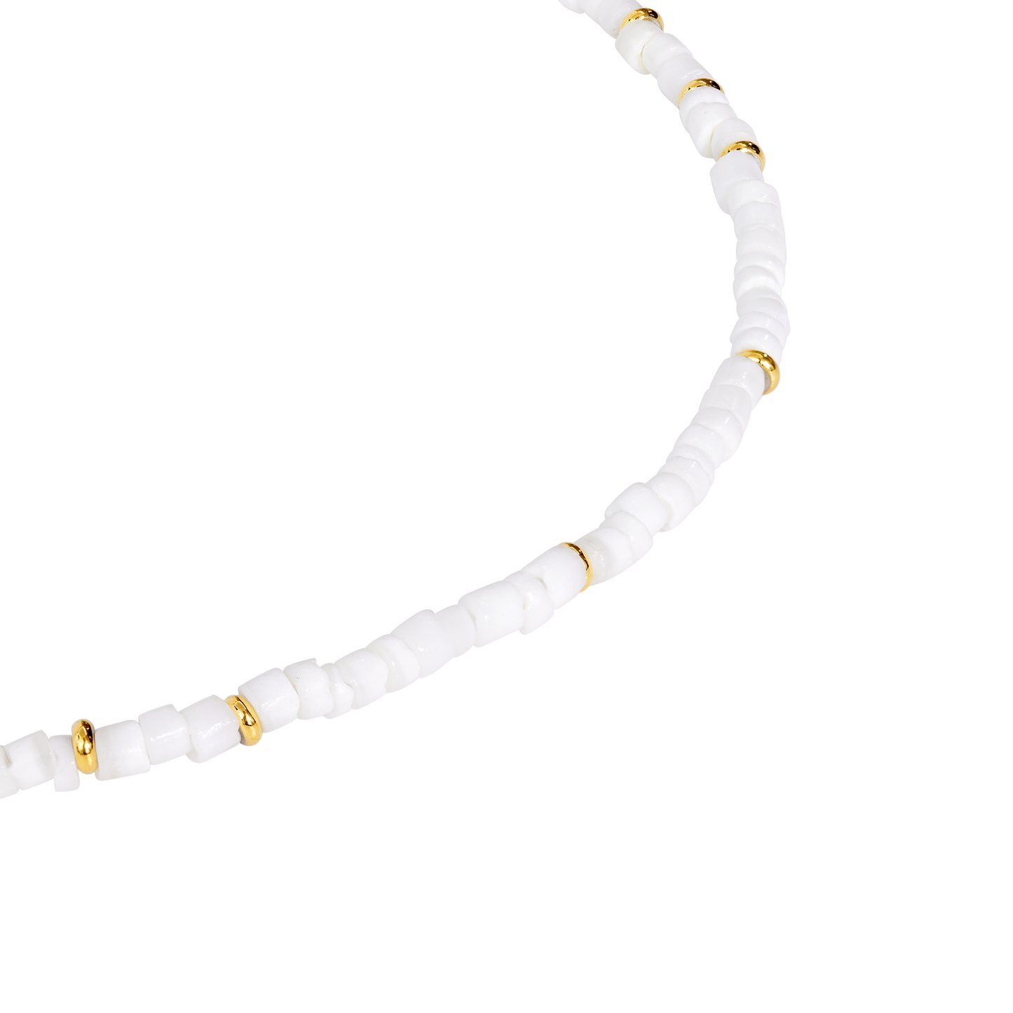 Puka Shell Necklace Gold