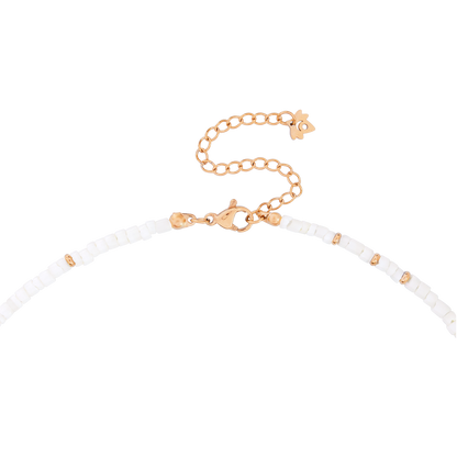 Puka Shell Necklace Rose Gold