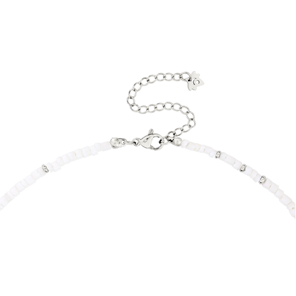 Puka Shell Necklace Silver