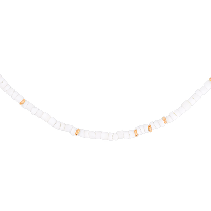 Puka Shell Necklace Rose Gold
