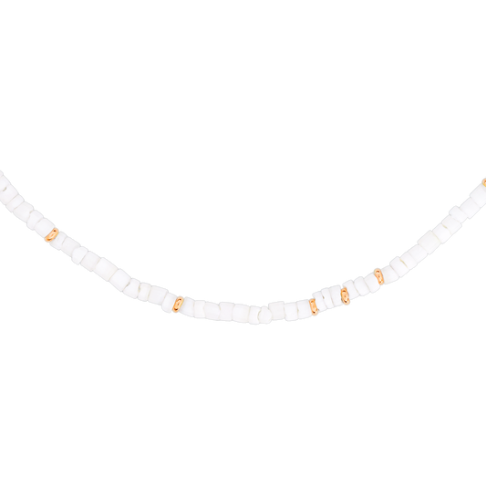 Puka Shell Necklace Rose Gold