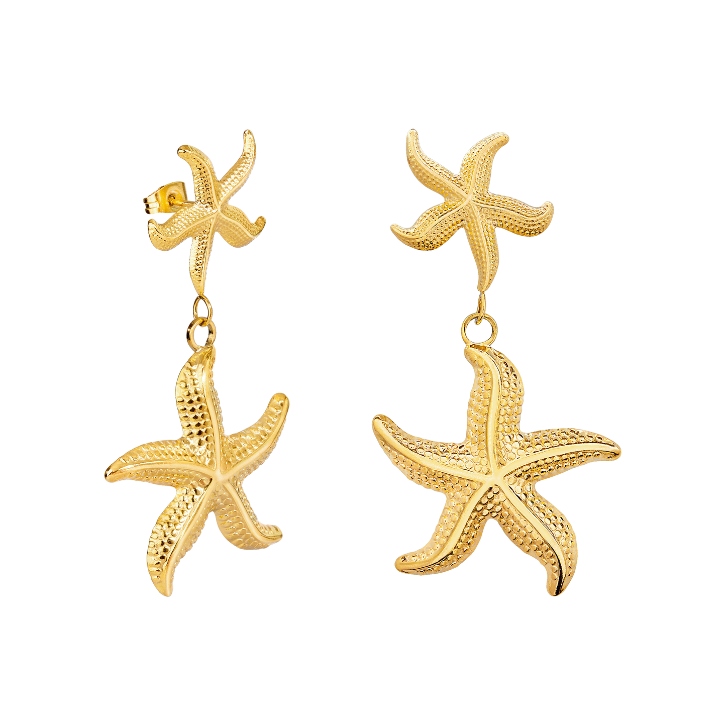 Starfish Studs Gold