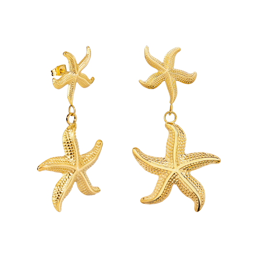 Starfish Studs Gold