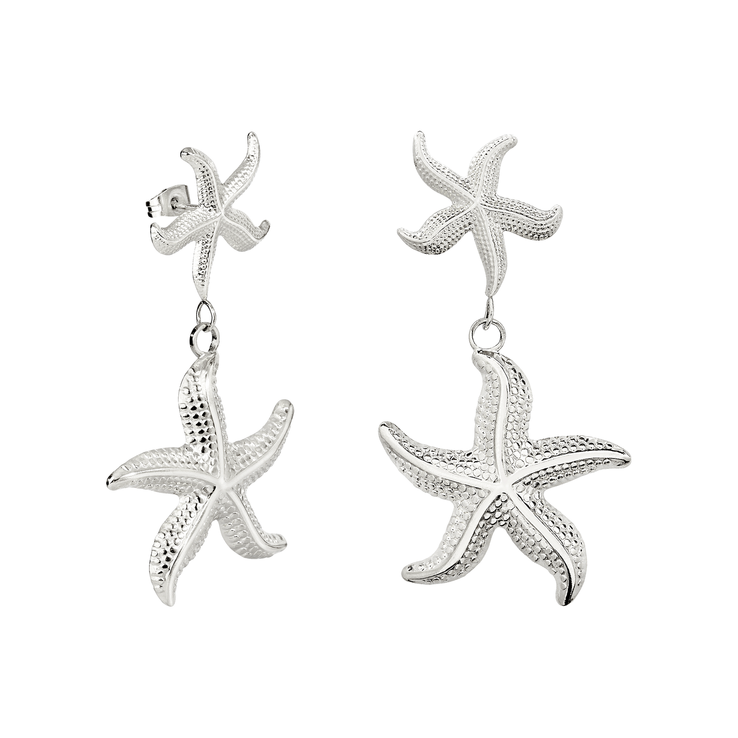 Starfish Studs Silver