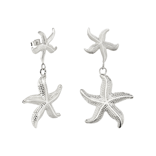 Starfish Studs Silver