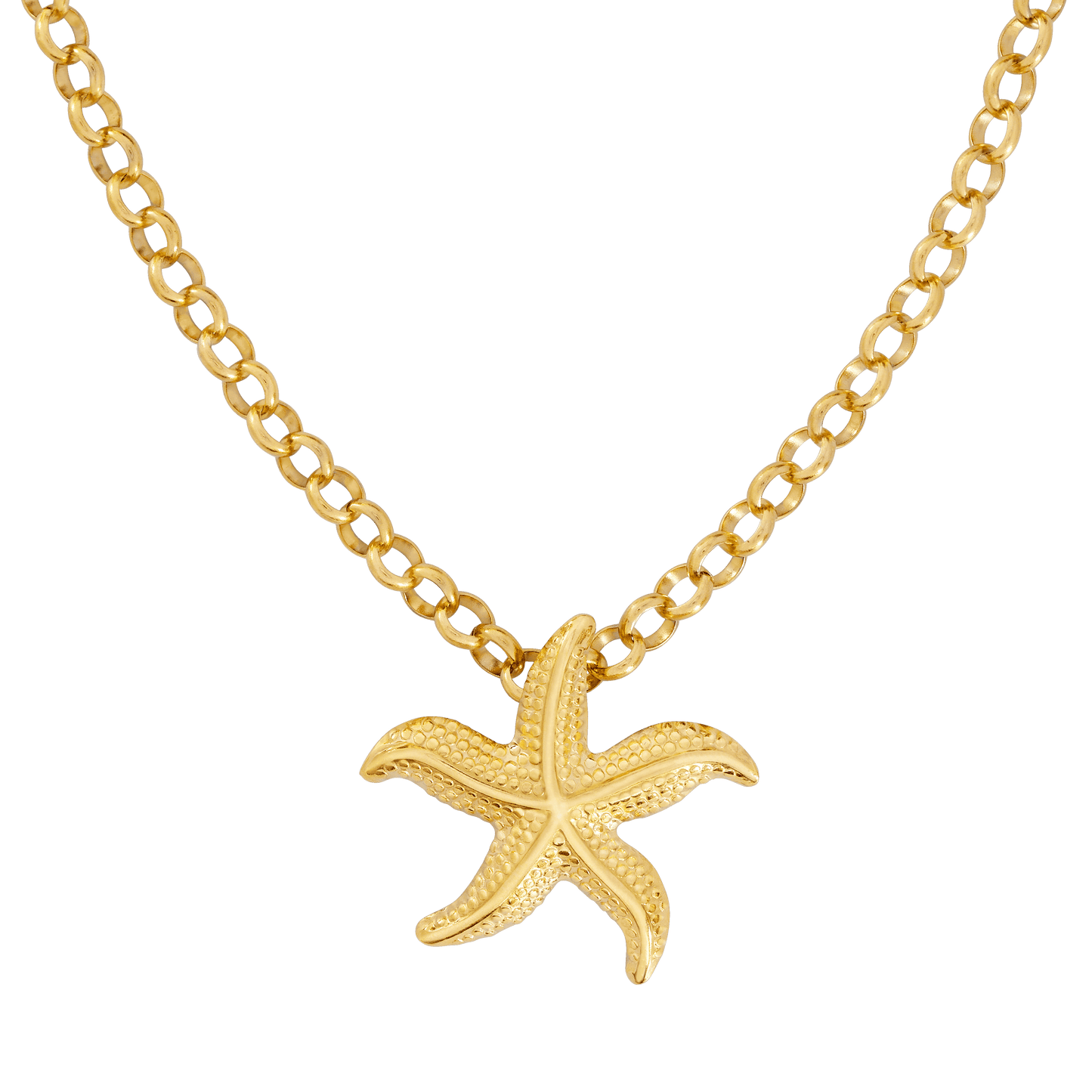 Starfish Necklace Gold