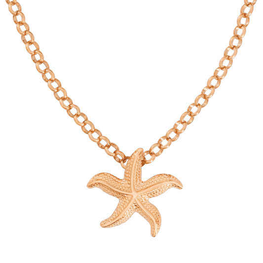 Starfish Necklace Rose Gold