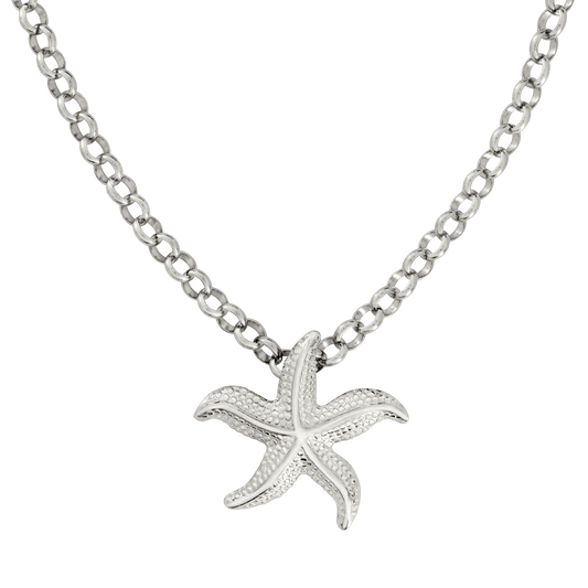 Starfish Necklace Silver