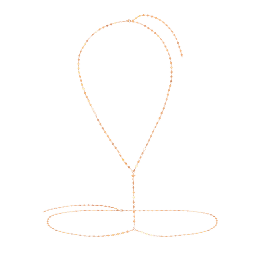 Stunning Jule Body Chain Rose Gold