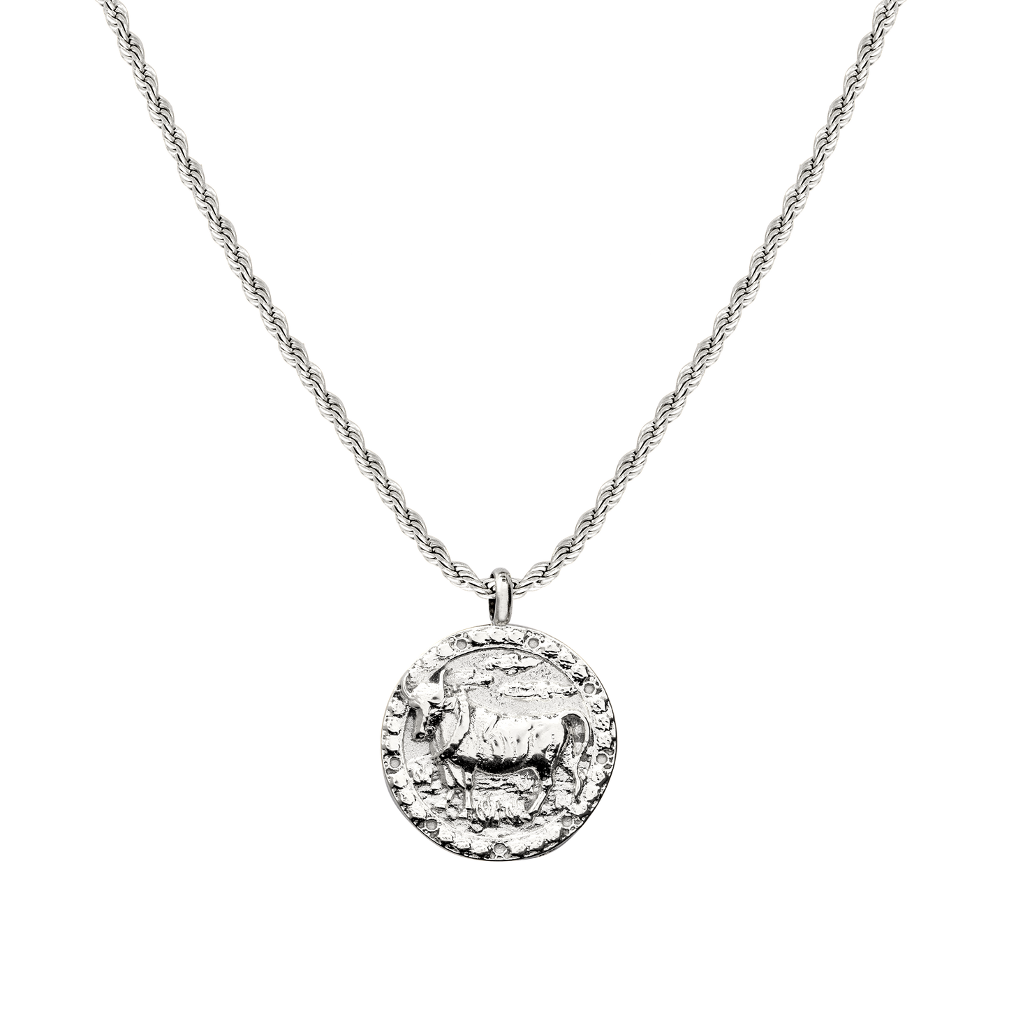 Taurus Necklace Silver