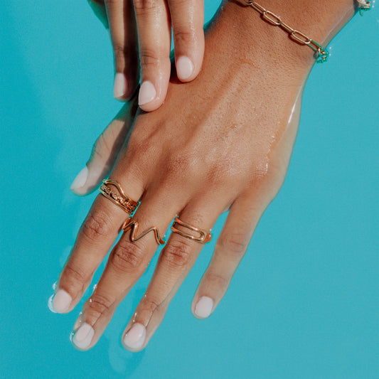 Flowing Gap Ring Rose Gold