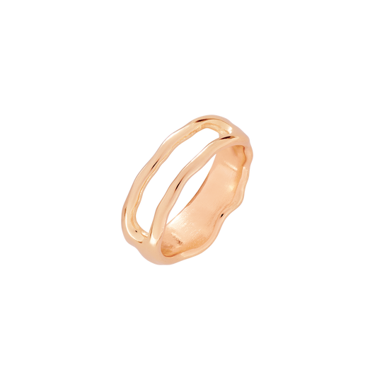 Flowing Gap Ring Rose Gold