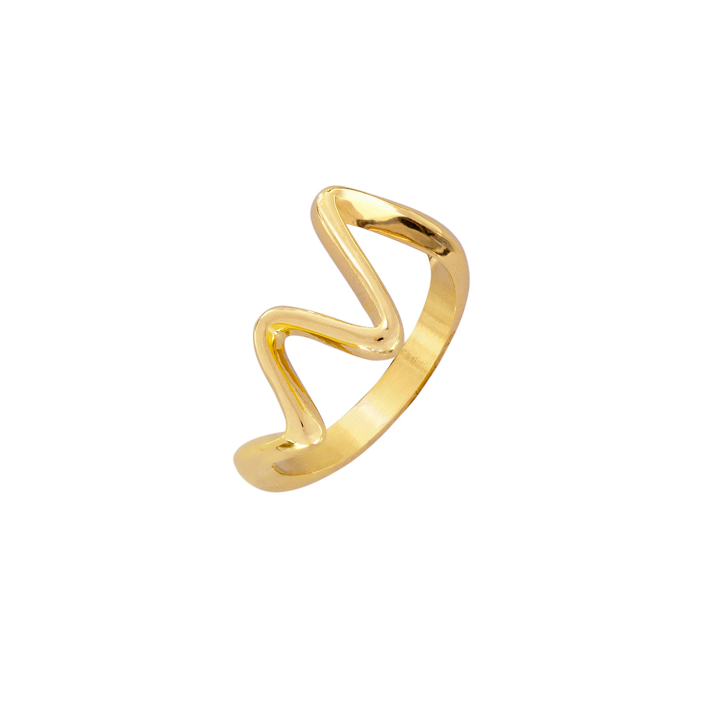 Fluid Motion Ring Gold