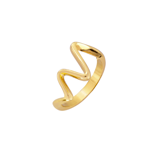 Fluid Motion Ring Gold