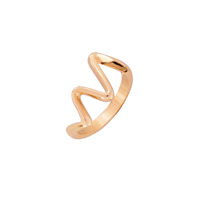 Fluid Motion Ring Rose Gold