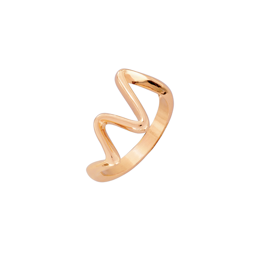 Fluid Motion Ring Rose Gold