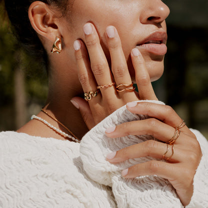 Gentle Curve Ring Rose Gold