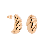 Bold Croissant Studs Rose Gold