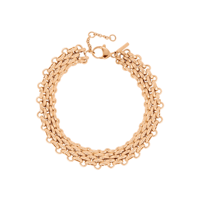Bold Mesh Bracelet Rose Gold