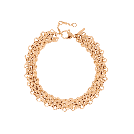 Bold Mesh Bracelet Rose Gold
