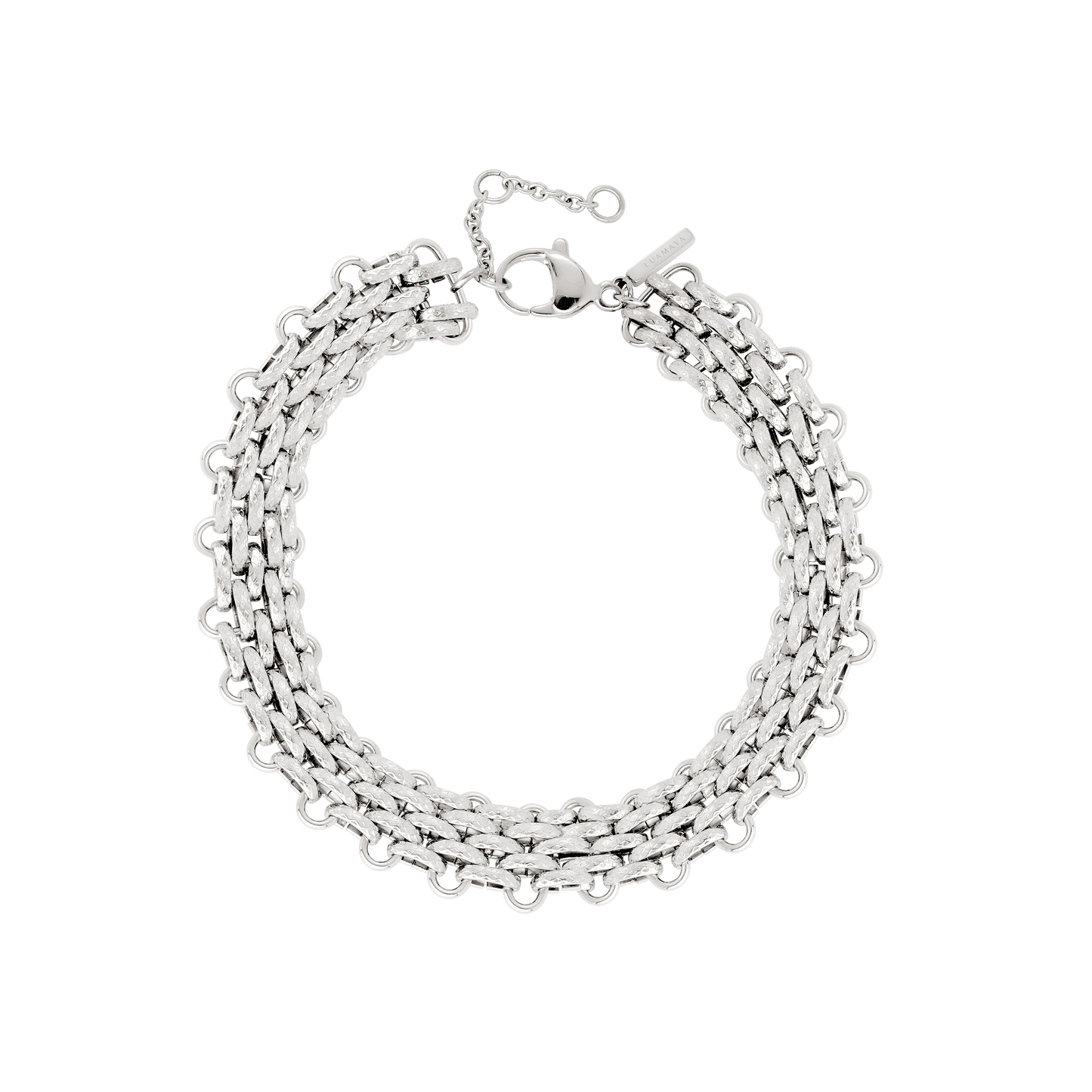 Bold Mesh Bracelet Silver