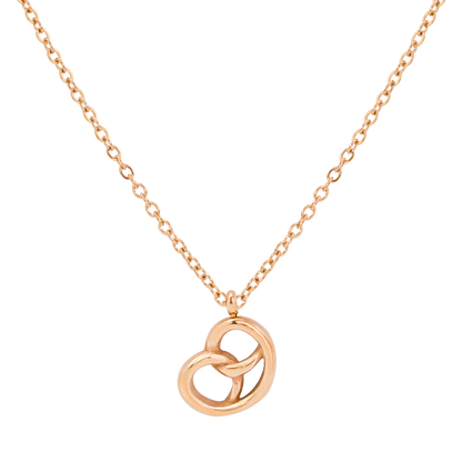 Pretzel Necklace Rose Gold