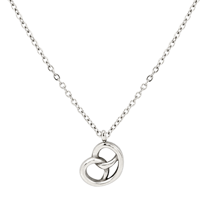 Pretzel Necklace Silver