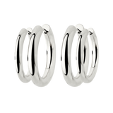 Chunky Lover Hoop Set Maxi Silver