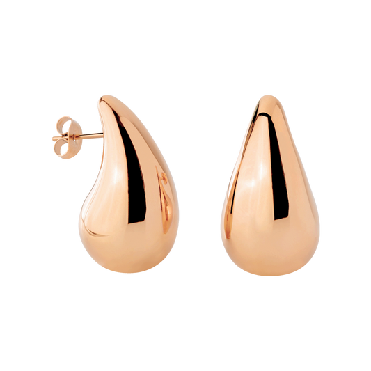 Droplet Studs Large Rose Gold