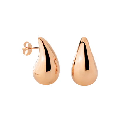 Droplet Studs Medium Rose Gold