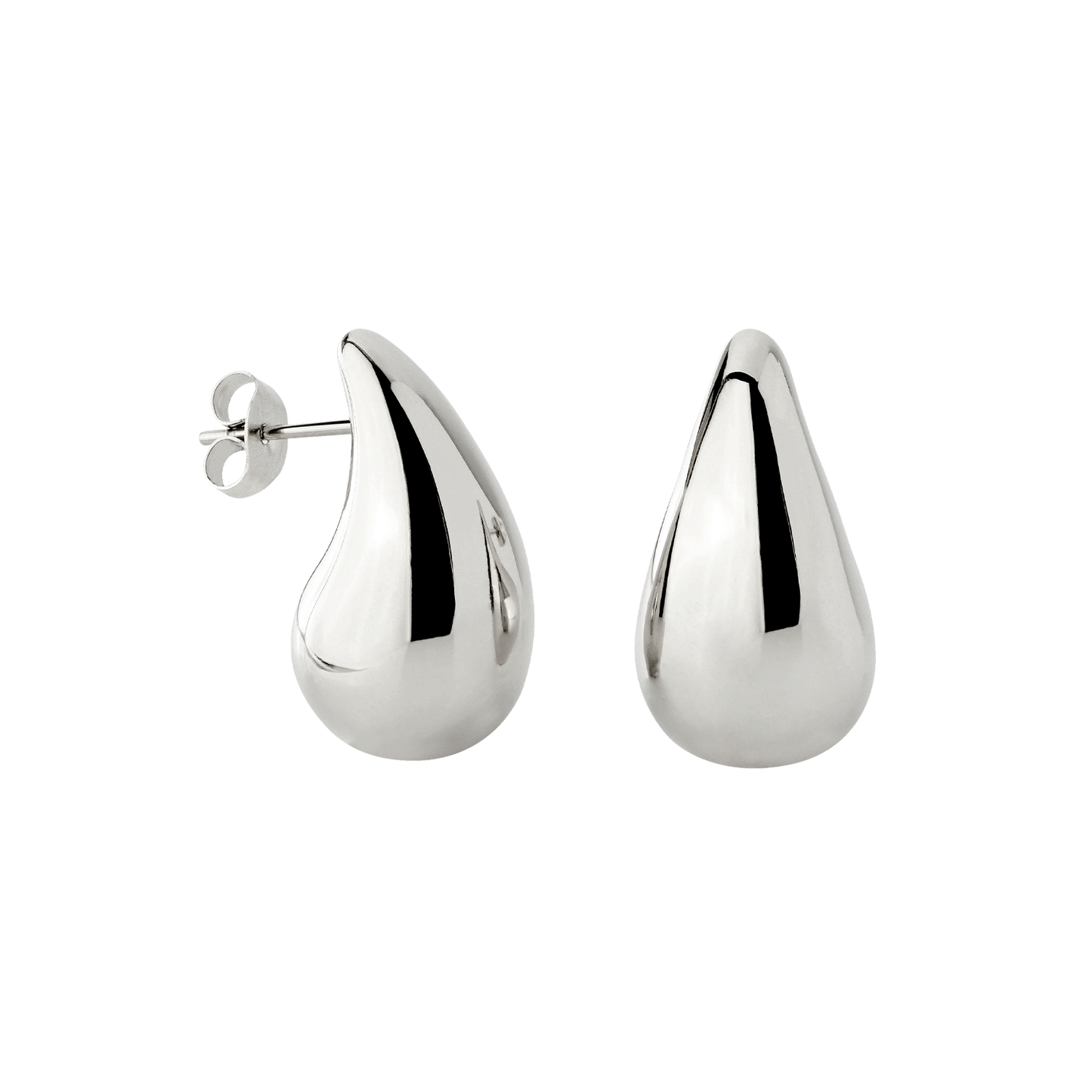 Droplet Studs Medium Silver