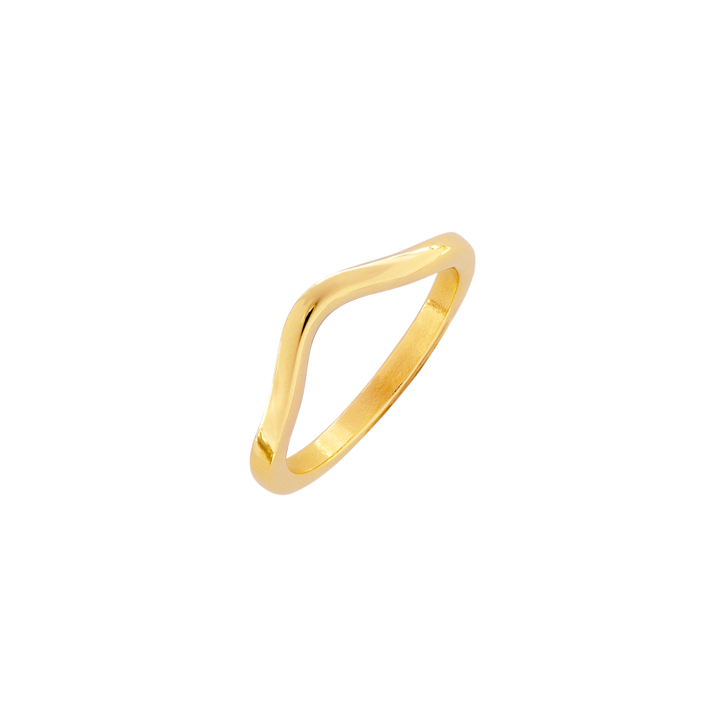 Gentle Curve Ring Gold