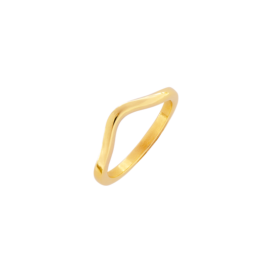 Gentle Curve Ring Gold