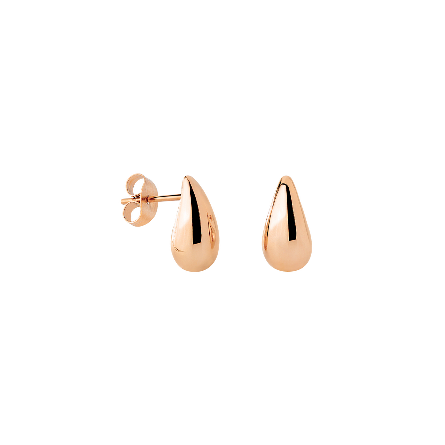 Droplet Studs Baby Rose Gold