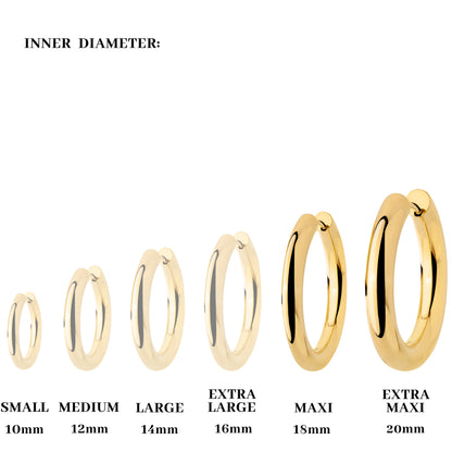 Chunky Lover Hoop Bundle Maxi Gold